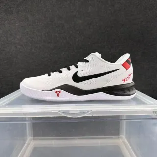 Nike Kobe 8 System White Black Red बास्केटबॉल जूते
