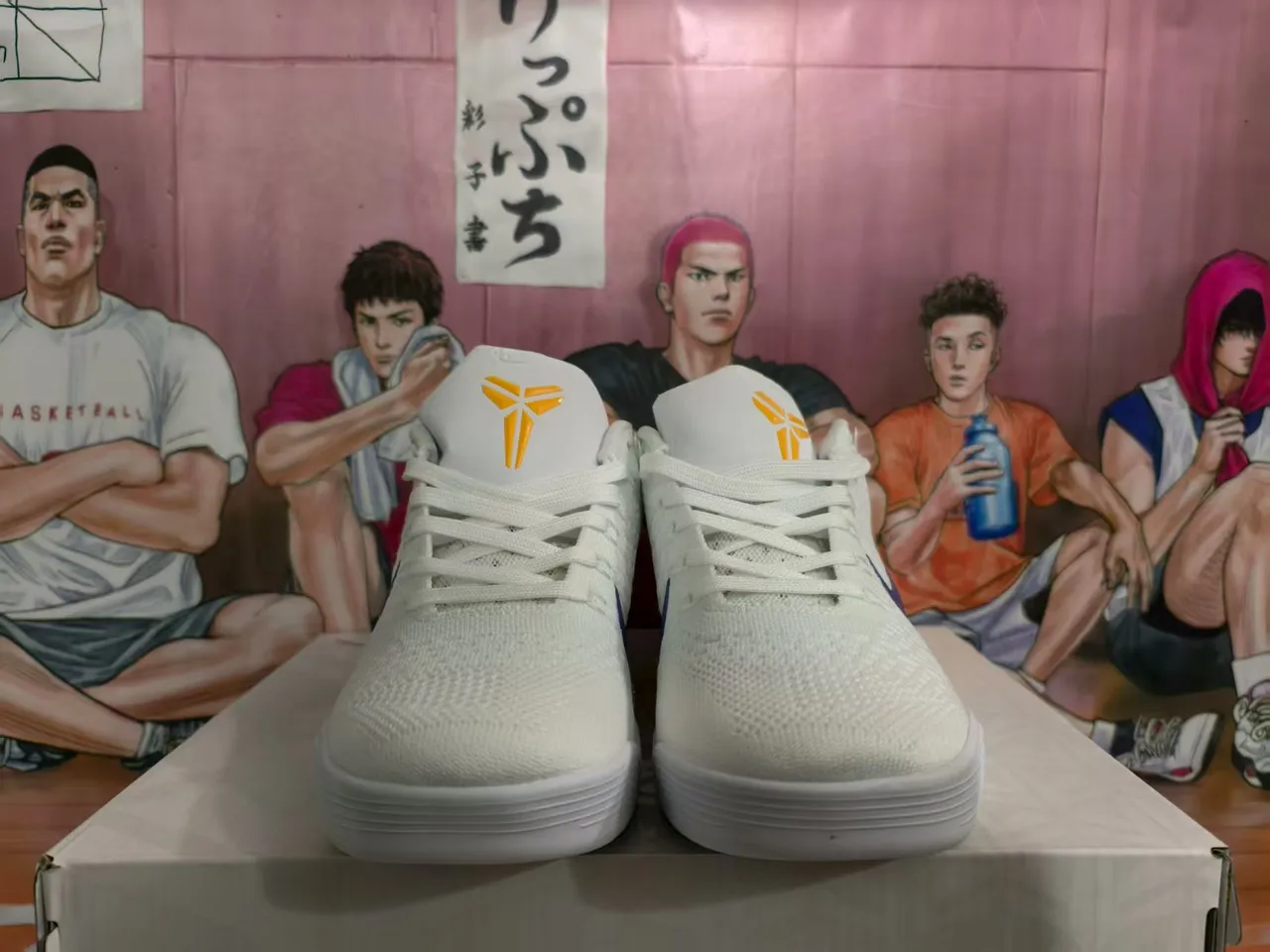 Nike Kobe A.D. White Purple Yellow Basketball Shoes 2