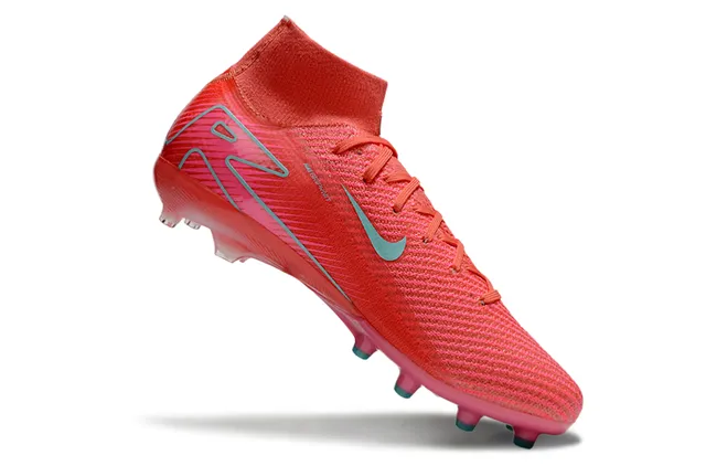 Nike Mercurial Superfly Rose corail Sarcelle Chaussures de football Terre ferme 2