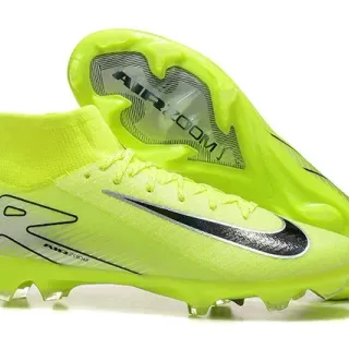 Nike Mercurial Superfly Chuteiras de Futebol Altas Amarelo Neón Firm Ground