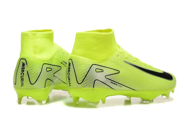 Nike Mercurial Superfly Chuteiras de Futebol Altas Amarelo Neón Firm Ground 2