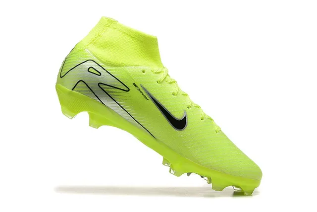 Nike Mercurial Superfly Chuteiras de Futebol Altas Amarelo Neón Firm Ground 4