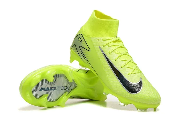 Nike Mercurial Superfly Chuteiras de Futebol Altas Amarelo Neón Firm Ground 6