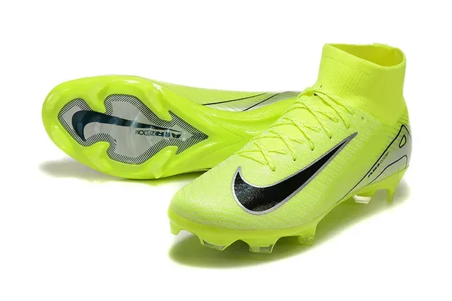 Nike Mercurial Superfly Chuteiras de Futebol Altas Amarelo Neón Firm Ground 7