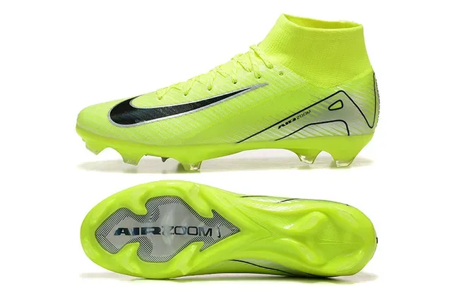 Nike Mercurial Superfly Chuteiras de Futebol Altas Amarelo Neón Firm Ground 9