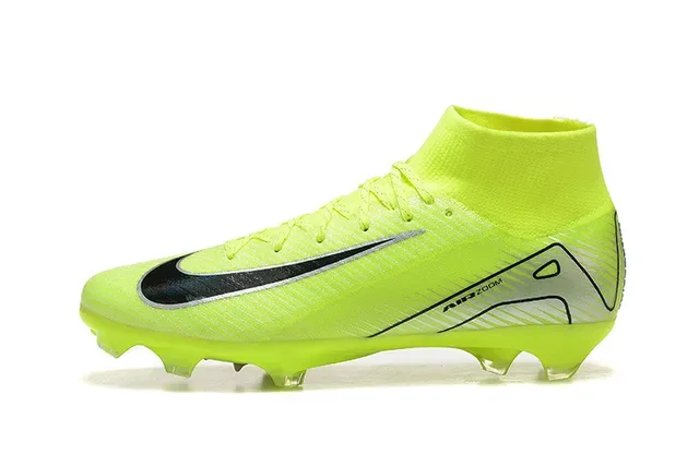 Nike Mercurial Superfly Chuteiras de Futebol Altas Amarelo Neón Firm Ground 10