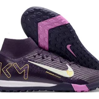 Nike Mercurial Superfly KM Roxo Rosa Sapatos de futebol para grama artificial