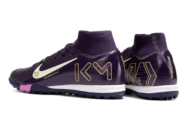 Nike Mercurial Superfly KM Roxo Rosa Sapatos de futebol para grama artificial 2