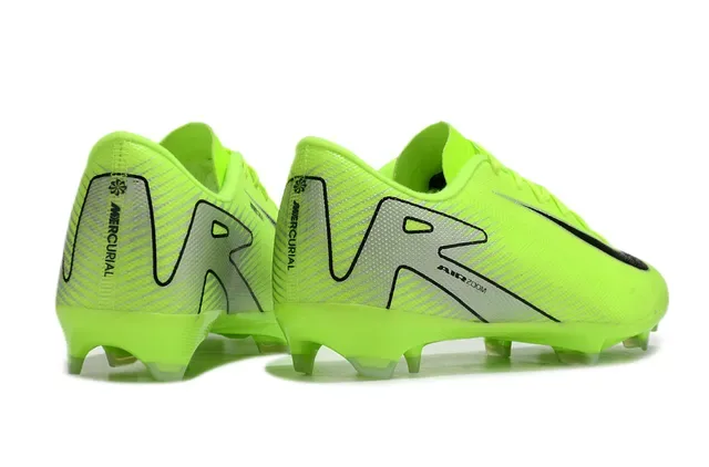 Nike Mercurial Vapor Neon Green Silver Black Firm-Ground Sapatos de futebol 5