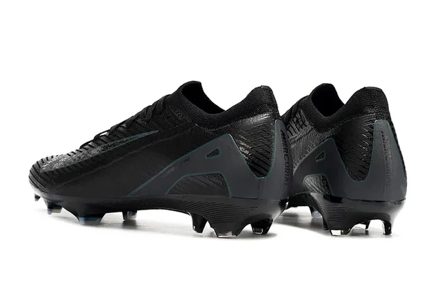 Nike Phantom GT Noir Bleu Upper de Tricot Lacets Asymétriques Firm-Ground Chaussures de Football 4