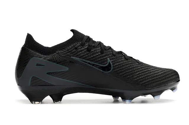Nike Phantom GT Noir Bleu Upper de Tricot Lacets Asymétriques Firm-Ground Chaussures de Football 5