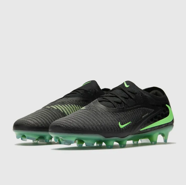 Nike Phantom GT 黑色霓虹绿 Firm-Ground 足球鞋 11