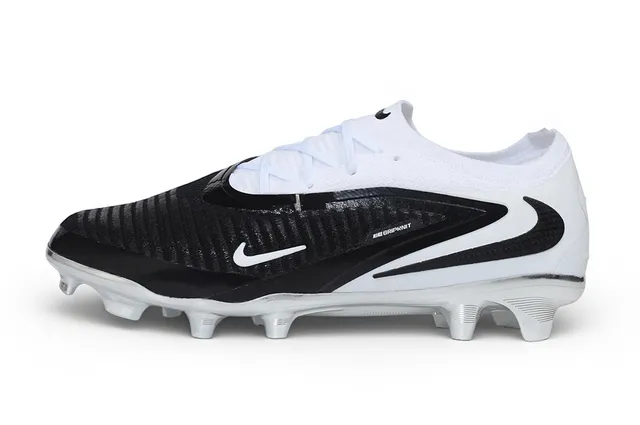 Nike Phantom GT Black White Metallic Firm-Ground Soccer Shoes 6
