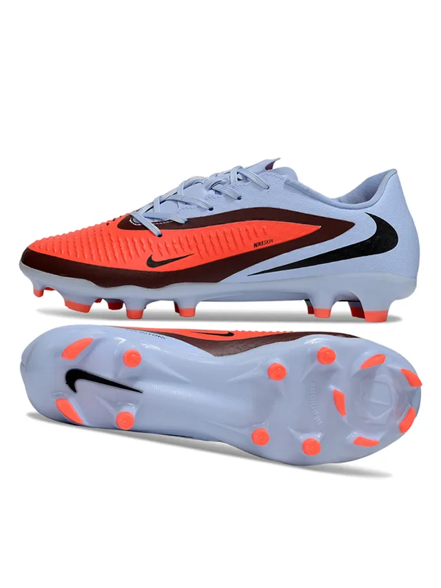 Nike Phantom GT Azul Naranja Bajo Sintético Texturizado Antepié Cage Suelo Firme Zapatos de Fútbol 7