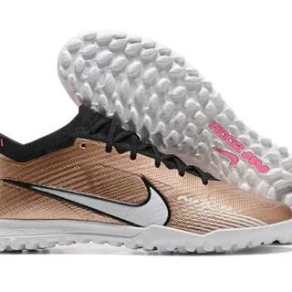 Nike Phantom GT بني أسود منخفض القطعة نسيج علوي ملعب اصطناعي أحذية كرة القدم