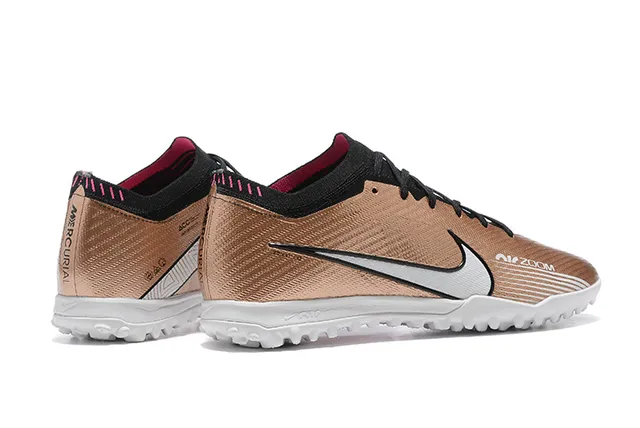 Nike Phantom GT Marrom Preto Baixo-Corte Malha Superior Grama Artificial Sapatos de Futebol 3