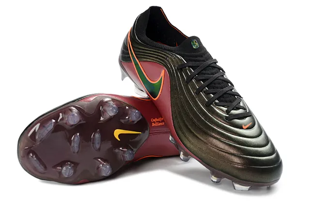 Nike Phantom GT Bordeaux Noir Motif Ondulé Tige Synthétique Chaussures de Football pour Terrain Firme 13