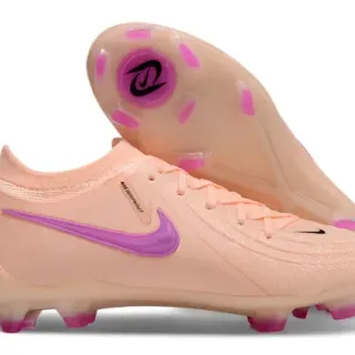 Nike Phantom GT Gripknit Peach and Pink Firm-Ground Sapatos de futebol