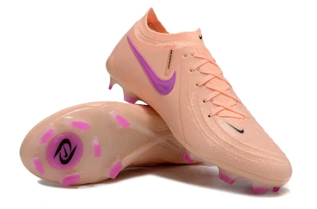 Nike Phantom GT Gripknit Peach and Pink Firm-Ground Zapatos de fútbol 4