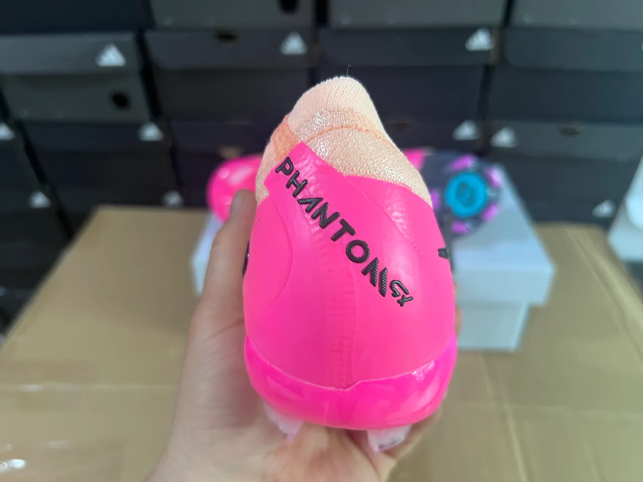 Nike Phantom GT Peach Pink Firm-Ground Soccer Shoes 9