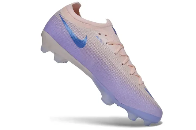 Nike Phantom GT Purple Blue Low-Cut Sock-Fit Knit Upper Firm-Ground Soccer Shoes 2