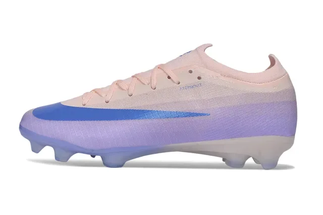Nike Phantom GT Purple Blue Low-Cut Sock-Fit Knit Upper Firm-Ground Soccer Shoes 6