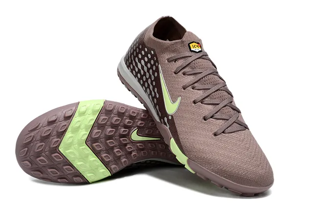 Nike Phantom GT Turf marron argent vert citron gazon chaussures de football 4
