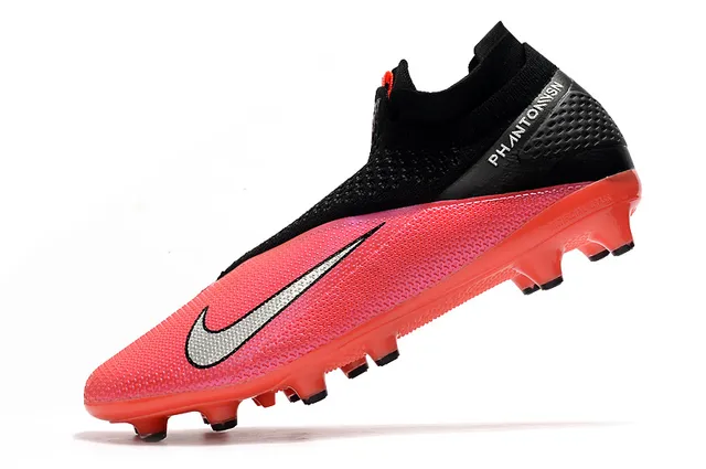 Nike Phantom VSN White Black Red Firm-Ground Soccer Shoes 9