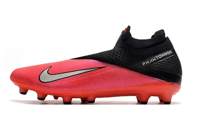 Nike Phantom VSN White Black Red Firm-Ground Soccer Shoes 10