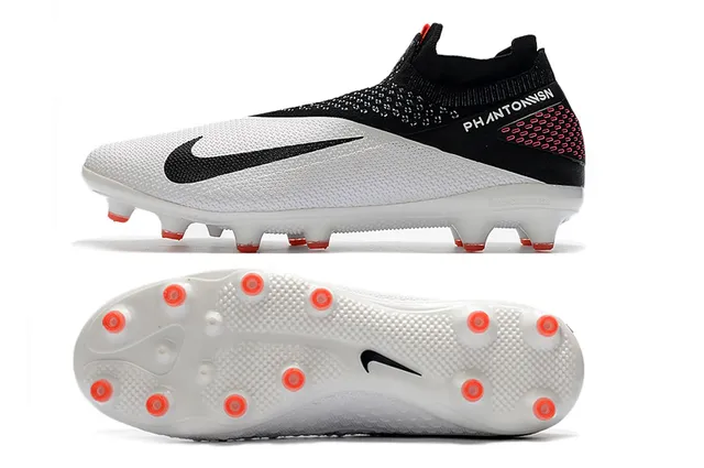 Nike Phantom VSN White Black Red Firm-Ground Soccer Shoes 13