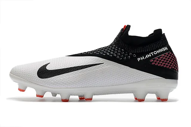Nike Phantom VSN White Black Red Firm-Ground Soccer Shoes 16