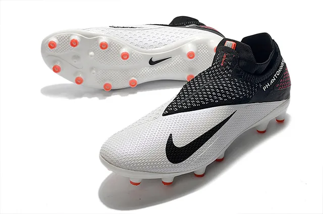 Nike Phantom VSN White Black Red Firm-Ground Soccer Shoes 17