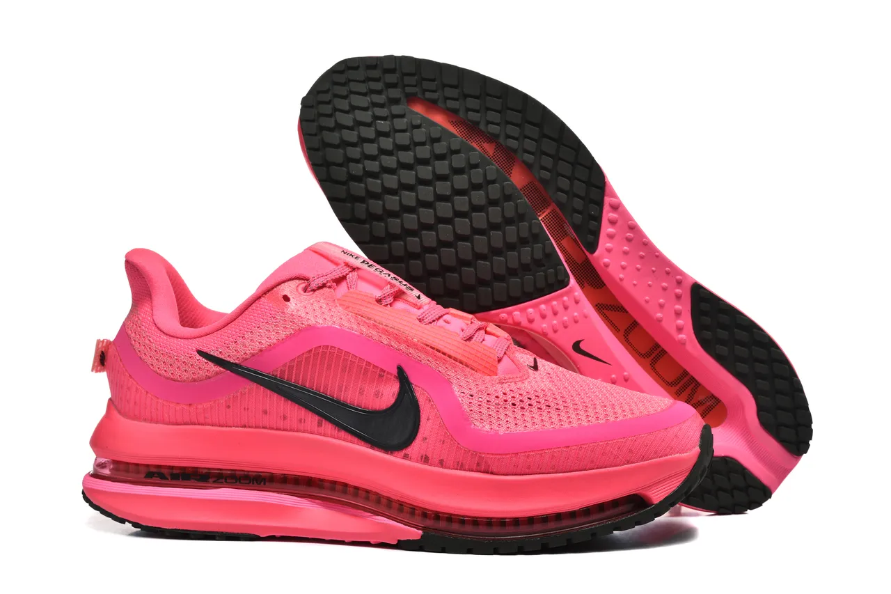 Nike rose noir maille ingénieril supérieur longueur complète visible unité Air Zoom chaussures de course 3