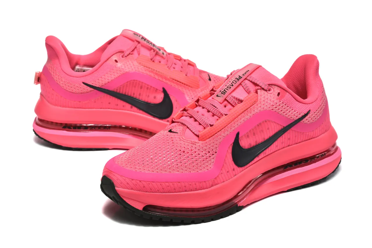 Nike rose noir maille ingénieril supérieur longueur complète visible unité Air Zoom chaussures de course 6