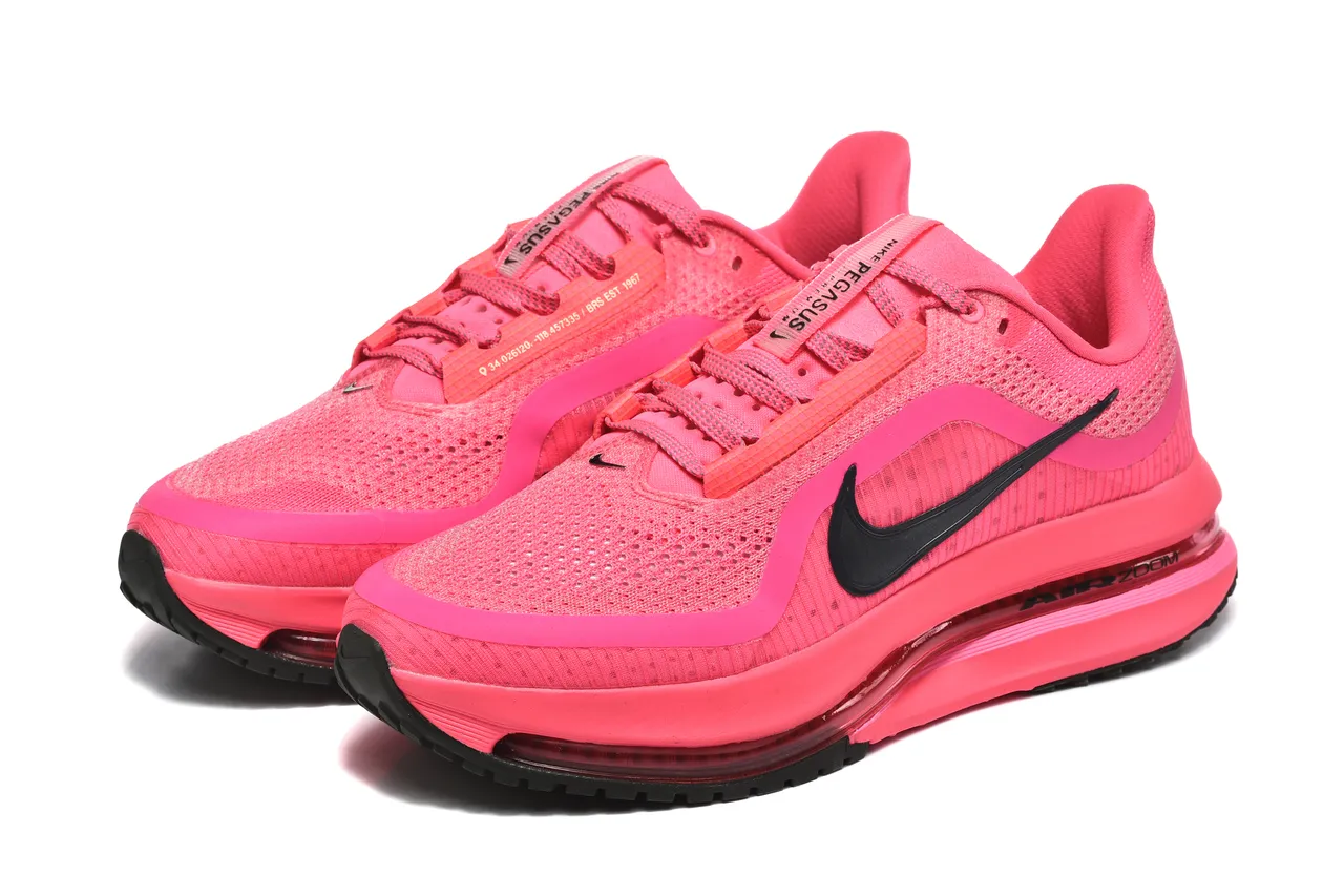 Nike rose noir maille ingénieril supérieur longueur complète visible unité Air Zoom chaussures de course 8