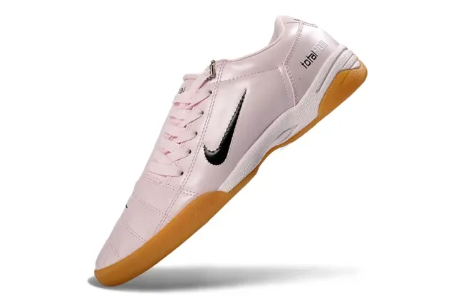 Nike Pink Brown Low-Top Leather Upper Sneakers 3