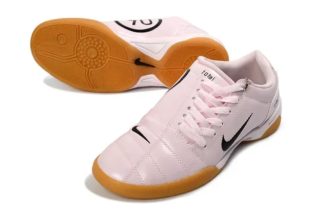 Nike Pink Brown Low-Top Leather Upper Sneakers 5