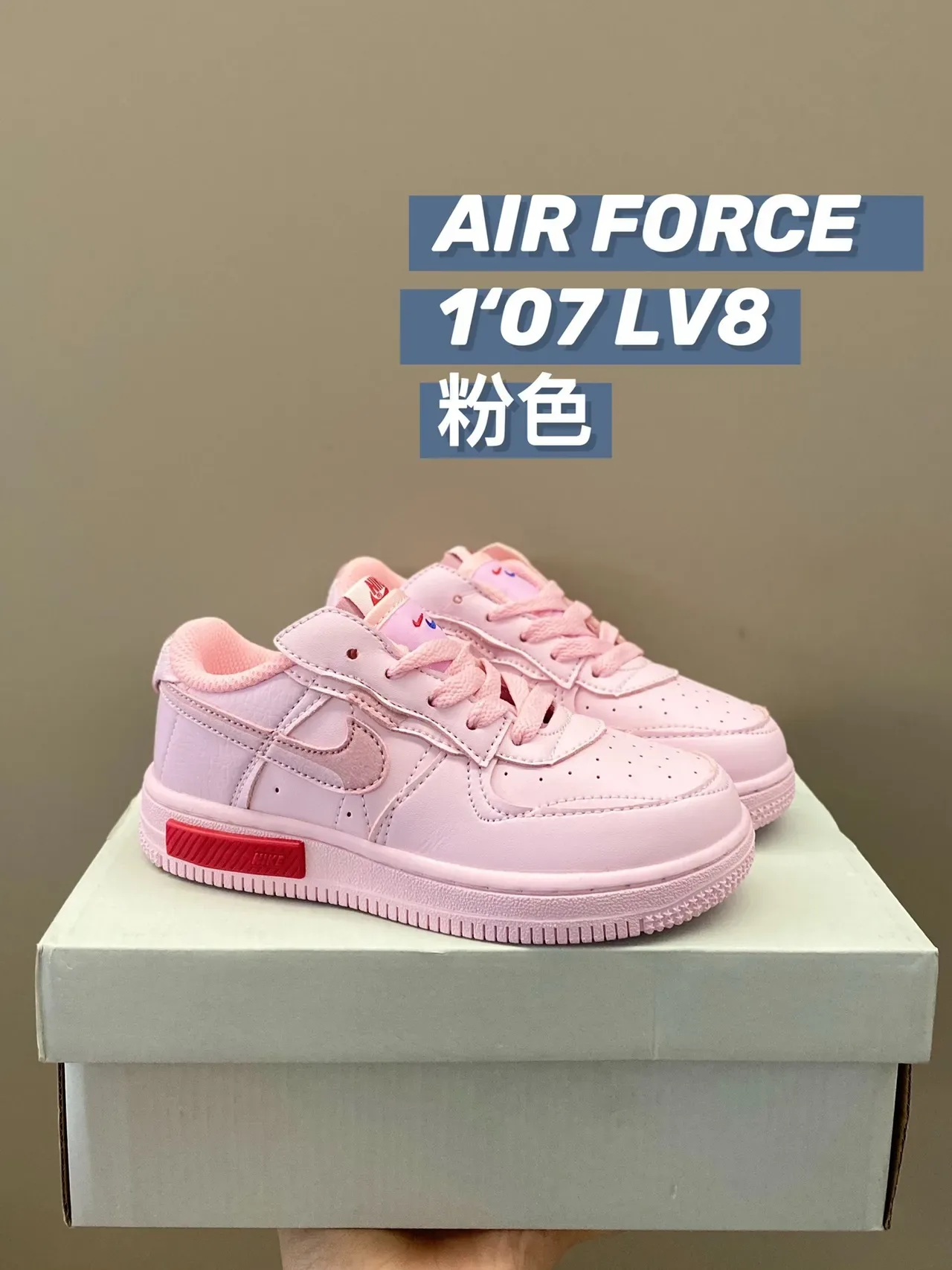 Nike أحذية أسلوب حياة وردي أحمر منخفضة مع كولار مبطن 4