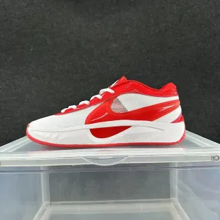حذاء رياضي نمط الحياة نايك أحمر وأبيض شبكي low-top