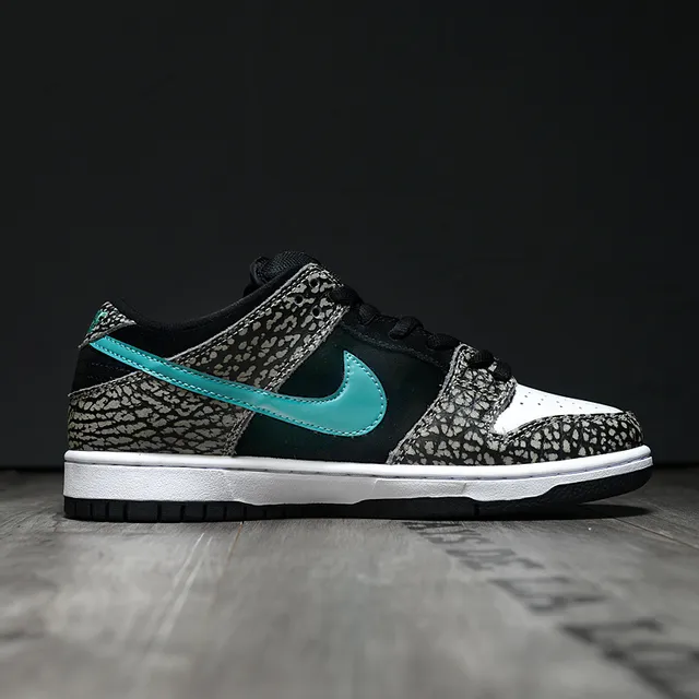 Nike SB Dunk Low chaussures de skateboard avec impression éléphant turquoise 6