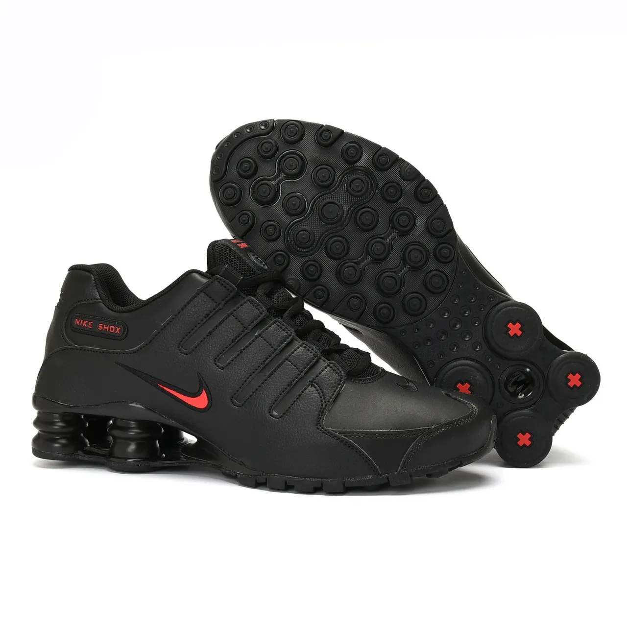 Nike Shox Zapatillas Lifestyle Negro y Rojo 2