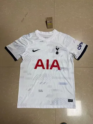 Nike Tottenham Hotspur 2023–24 extérieur maillot blanc marine motif géométrique 2