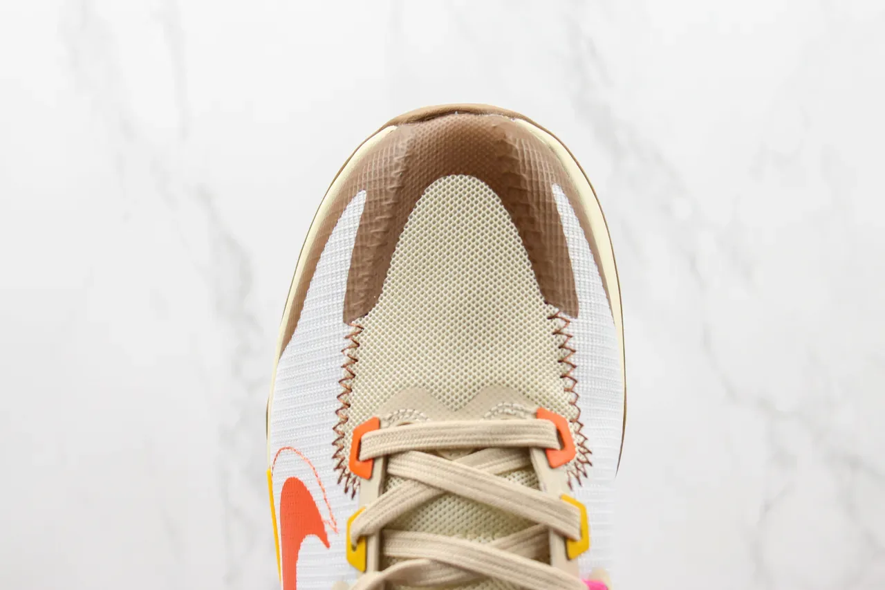 Nike Blanco Beige Zapatillas Lifestyle con Suela Chunky de Malla y Superficie Sintética 6