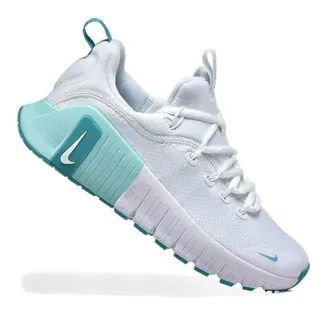 نايك أبيض أزرق شبكة علوية midsole منحوت أحذية رياضية أسلوب حياة
