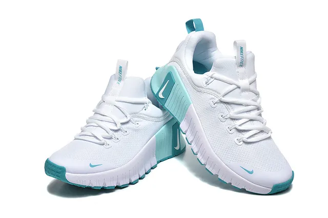 Nike White Blue Mesh Upper Sculpted Midsole Lifestyle Sneakers 3