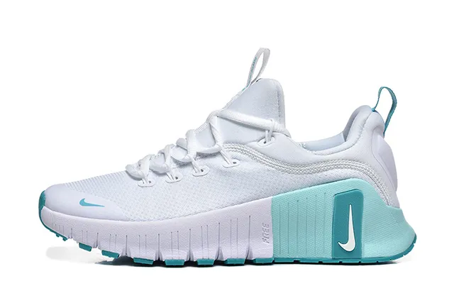 Nike White Blue Mesh Upper Sculpted Midsole Lifestyle Sneakers 6
