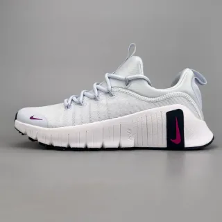 Nike أبيض وردي محبك علوي مقسم مرن خندق وسط النعل أسلوب حياة حذاء رياضي
