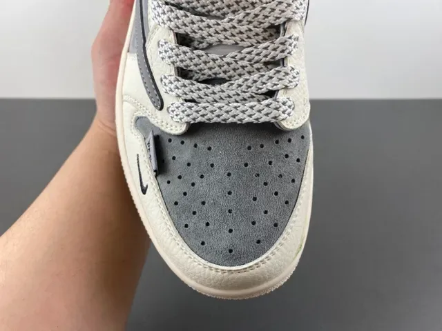 Nike x Stussy Dunk Low Off-White Gray Red Zapatillas Lifestyle 5