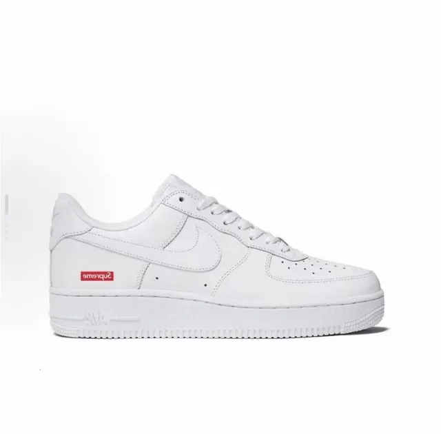 Nike x Supreme Air Force 1 White Lifestyle Sneakers 5
