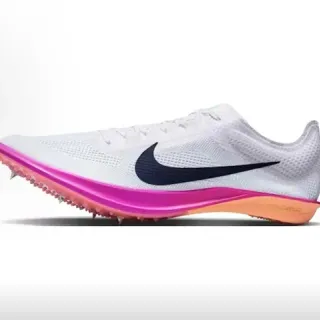 Nike Zoom Rival S सफेद गुलाबी हल्का बुनाई ऊपरी चिकोने तलवारे दौड़ने के जूते